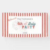 4. Juli Feuerwerk Banner (Horizontal)