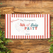 4. Juli Feuerwerk Banner