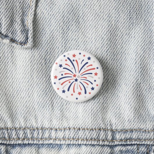 4. Juli Feuerwerk Button