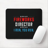 4. Juli Feuerwerk Direktor I Run You Run Mousepad (Mit Mouse)