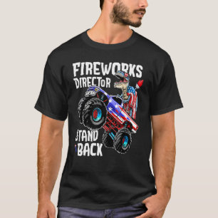 4. Juli Feuerwerk Direktor Rex Monster Truck K T-Shirt