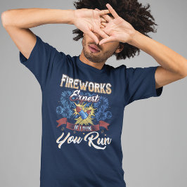 4. Juli Feuerwerk Expert, wenn ich Party Gag laufe T-Shirt