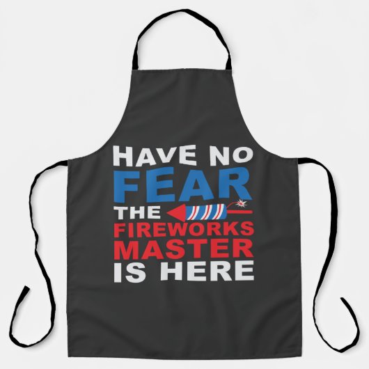 4. Juli Feuerwerk, Feuerwerk Direktor Master Schürze (Vorderseite)