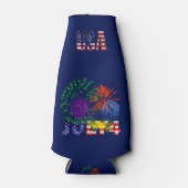 4. Juli Feuerwerk Flaschenkühler (Vorderseite)