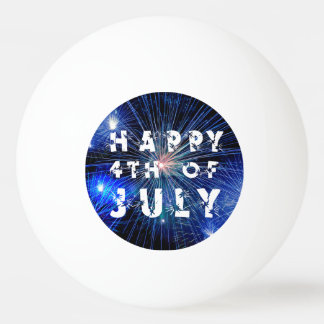 4. Juli Feuerwerk in Blue Hue Party Tischtennisball
