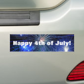 4. Juli Feuerwerk in Blue Independence Day Autoaufkleber (Auf Auto)