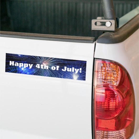 4. Juli Feuerwerk in Blue Independence Day Autoaufkleber (Auf Lkw)