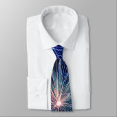 4. Juli Feuerwerk in Blue Independence Day Krawatte (Gebunden)