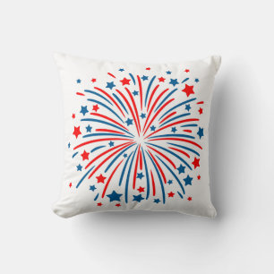 4. Juli Feuerwerk Kissen