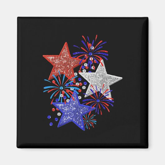 4. Juli Feuerwerk Magnet (Vorne)