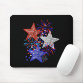 4. Juli-Feuerwerk Mousepad (Mit Mouse)