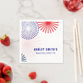 4. Juli Feuerwerk Napkins für Amerikanische Unabhä Serviette (Beispiel)