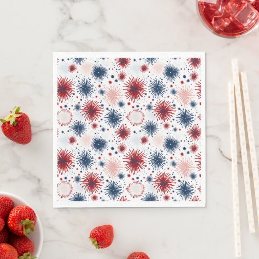 4. Juli Feuerwerk Napkins Serviette (Beispiel)
