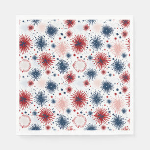 4. Juli Feuerwerk Napkins Serviette
