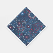 4. Juli Feuerwerk Papier Serviette (Ecke)