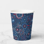 4. Juli Feuerwerk Pappbecher (Rückseite)