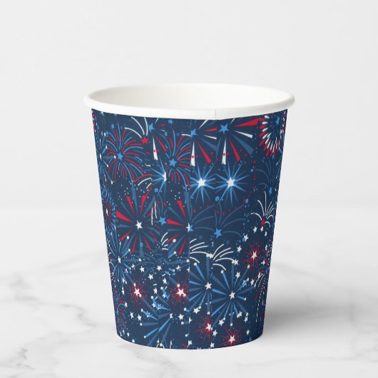 4. Juli Feuerwerk Pappbecher (Rechts)