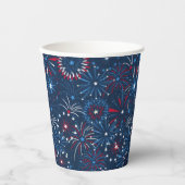 4. Juli Feuerwerk Pappbecher (Vorderseite)