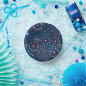 4. Juli Feuerwerk Pappteller (Party)