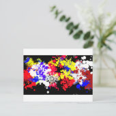 4. Juli Feuerwerk Spaß Postkarte (Stehend Vorderseite)