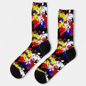 4. Juli Feuerwerk Spaß Socken (Linkes Detail)