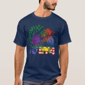 4. Juli Feuerwerk T-Shirt (Vorderseite)