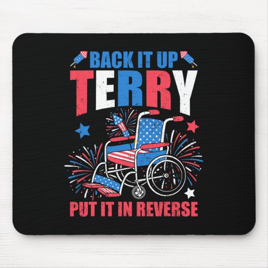 4. Juli Feuerwerk, wenn es nach Terry setzen Sie e Mousepad (Vorne)