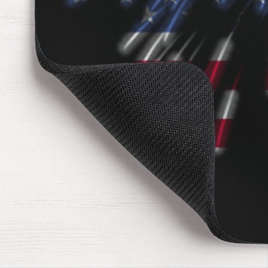 4. Juli Feuerwerke u. die amerikanische Flagge in Mousepad (Ecke)