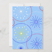 4. Juli Feuerwerkskörper-Party Einladung (Rückseite)