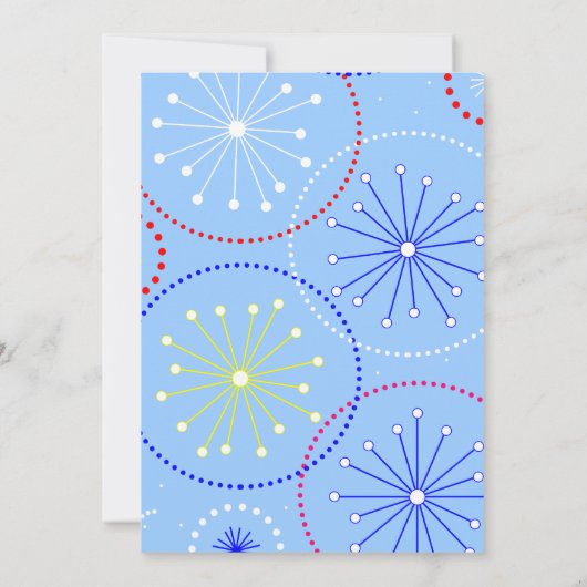 4. Juli Feuerwerkskörper-Party Einladung (Rückseite)