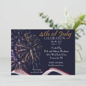 4. Juli Feuerwerkskörper-Party Einladungen (Stehend Vorderseite)