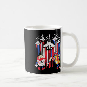 4. Juli Fighter Jet Flugzeug US Flagge Baseball Kaffeetasse