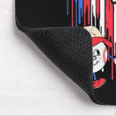 4. Juli Fighter Jet Flugzeug US Flagge Baseball Mousepad (Ecke)