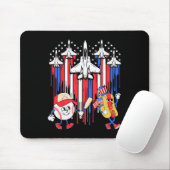 4. Juli Fighter Jet Flugzeug US Flagge Baseball Mousepad (Mit Mouse)