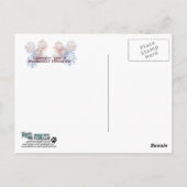 4. Juli Firecracker - Golden Doodle Postkarte (Rückseite)