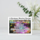 4. Juli Firecracker Martini Rezept Postkarte (Stehend Vorderseite)