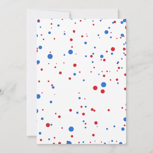 4. Juli Firecracker Patriotic Boy Einladung (Rückseite)