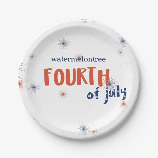 4. Juli Firework Party Paper Teller (Vorderseite)
