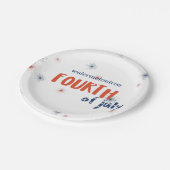 4. Juli Firework Party Paper Teller (Schrägansicht)