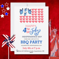 4. Juli Fireworks America Flag GRILLEN Red White B