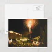 4. Juli Fireworks Aspen CO Postkarte (Vorne/Hinten)