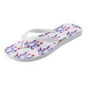 4. Juli Fireworks Flip Flops Badesandalen (Schrägansicht)