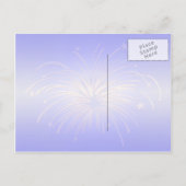 4. Juli Fireworks Postcard Postkarte (Rückseite)