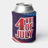 4. Juli Fireworks Red White Blue Dosenkühler (Kanne Rückseite)