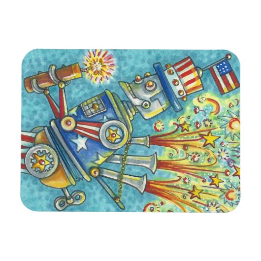 4. JULI FIREWORKS ROBOT, AMERIKANA MAGNET (Horizontal)
