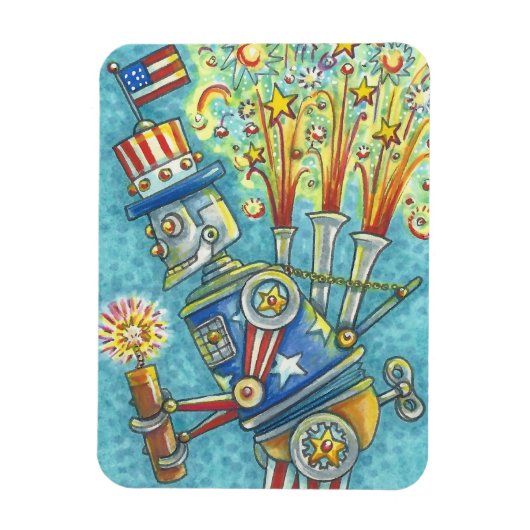 4. JULI FIREWORKS ROBOT, AMERIKANA MAGNET (Vertikal)