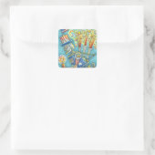 4. JULI FIREWORKS ROBOT STICKERS Squ. * Blatt (Tasche)