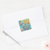 4. JULI FIREWORKS ROBOT STICKERS Squ. * Blatt (Umschlag)