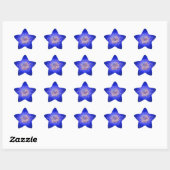 4. Juli Fireworks Star Sticker (Blatt)
