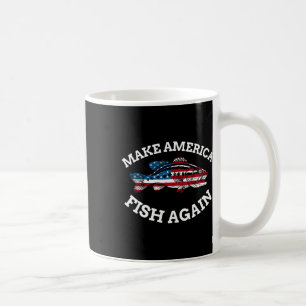 4. Juli Fischen US-Flagge zu Fliegen Amerika Kaffeetasse